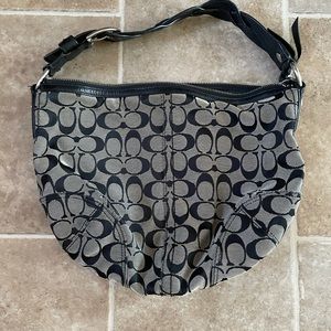 Coach Purse Gray and Black
